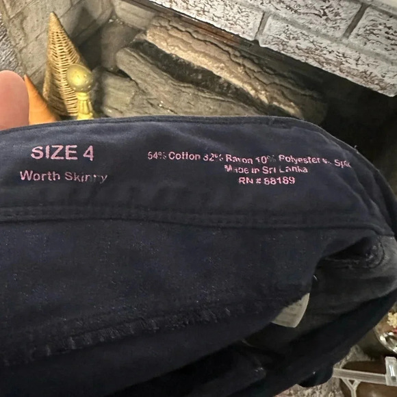 Lilly Pulitzer Worth skinny pants true navy with sateen look - Picture 3 of 5